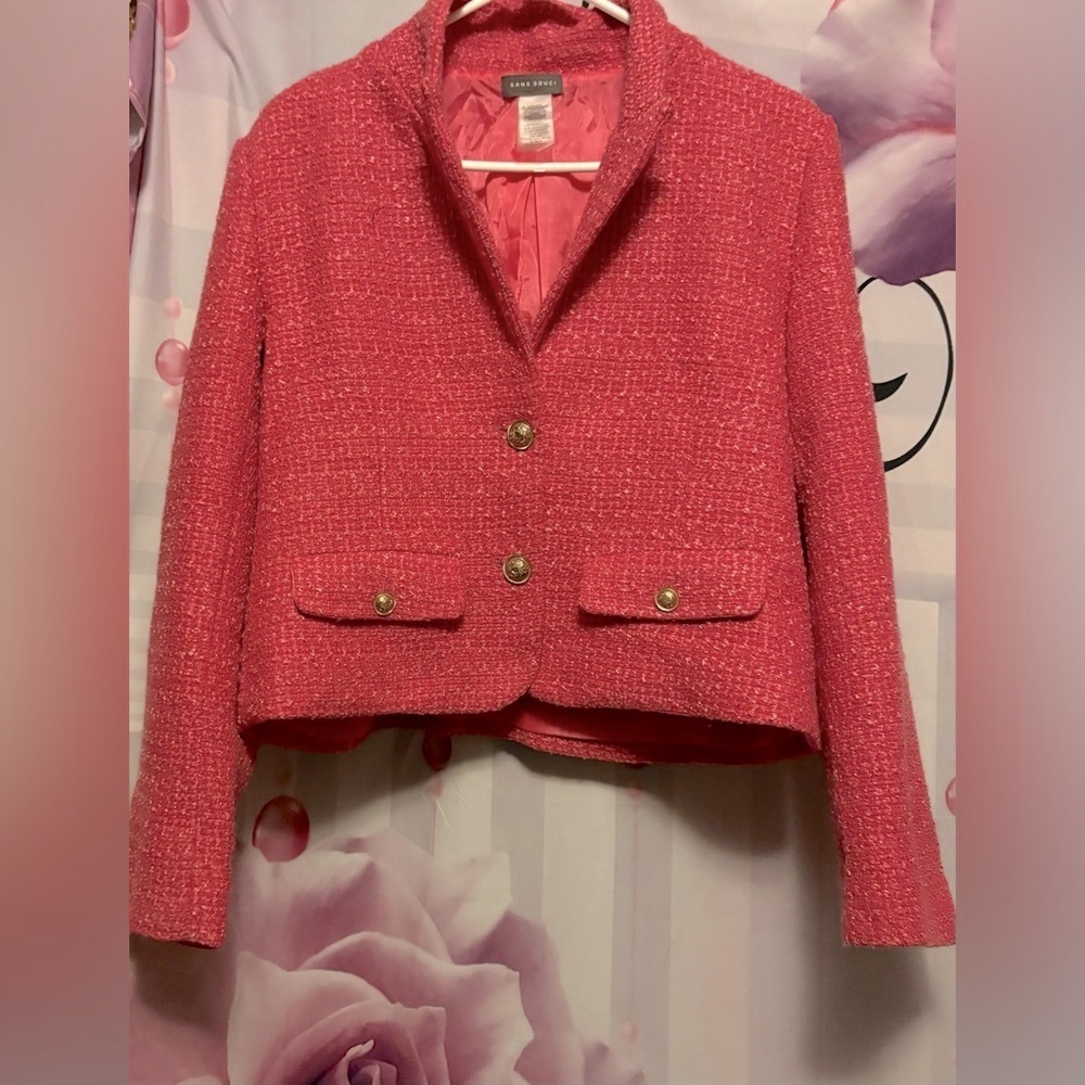 Women’s Blazer Size Small Sans Souci Pink